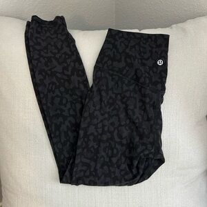 Lululemon Align Pant II 25" Formation Camo Deep Coal Multi / Black